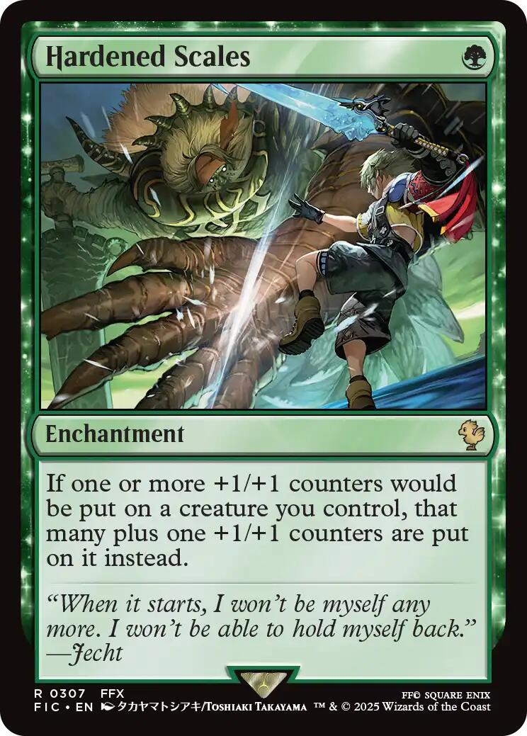 Hardened Scales (Surge Foil) [FINAL FANTASY Commander] | Black Swamp Games