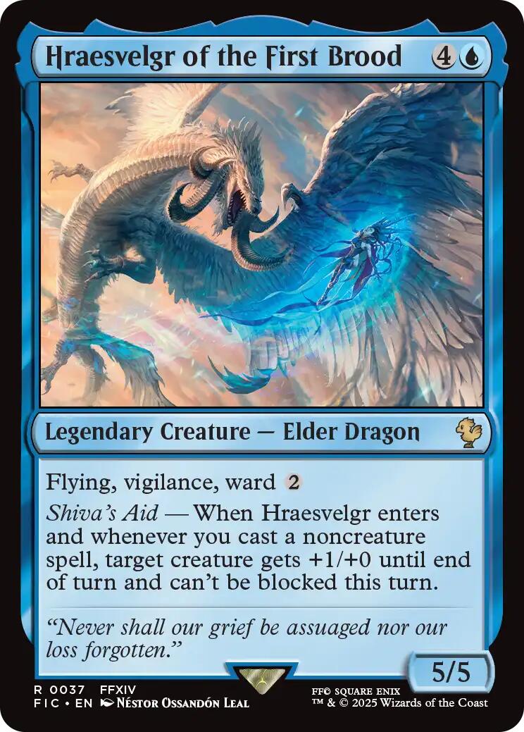 Hraesvelgr of the First Brood (Surge Foil) [FINAL FANTASY Commander] | Black Swamp Games