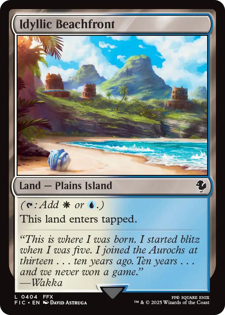 Idyllic Beachfront (Surge Foil) [FINAL FANTASY Commander] | Black Swamp Games
