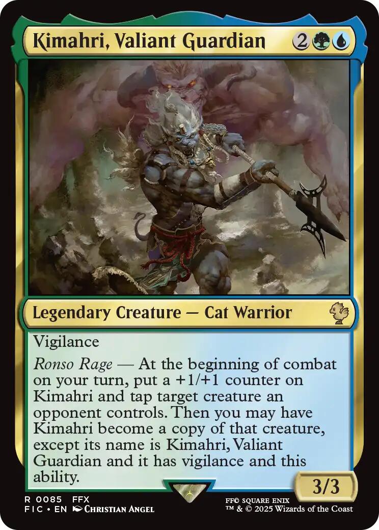 Kimahri, Valiant Guardian (Surge Foil) [FINAL FANTASY Commander] | Black Swamp Games