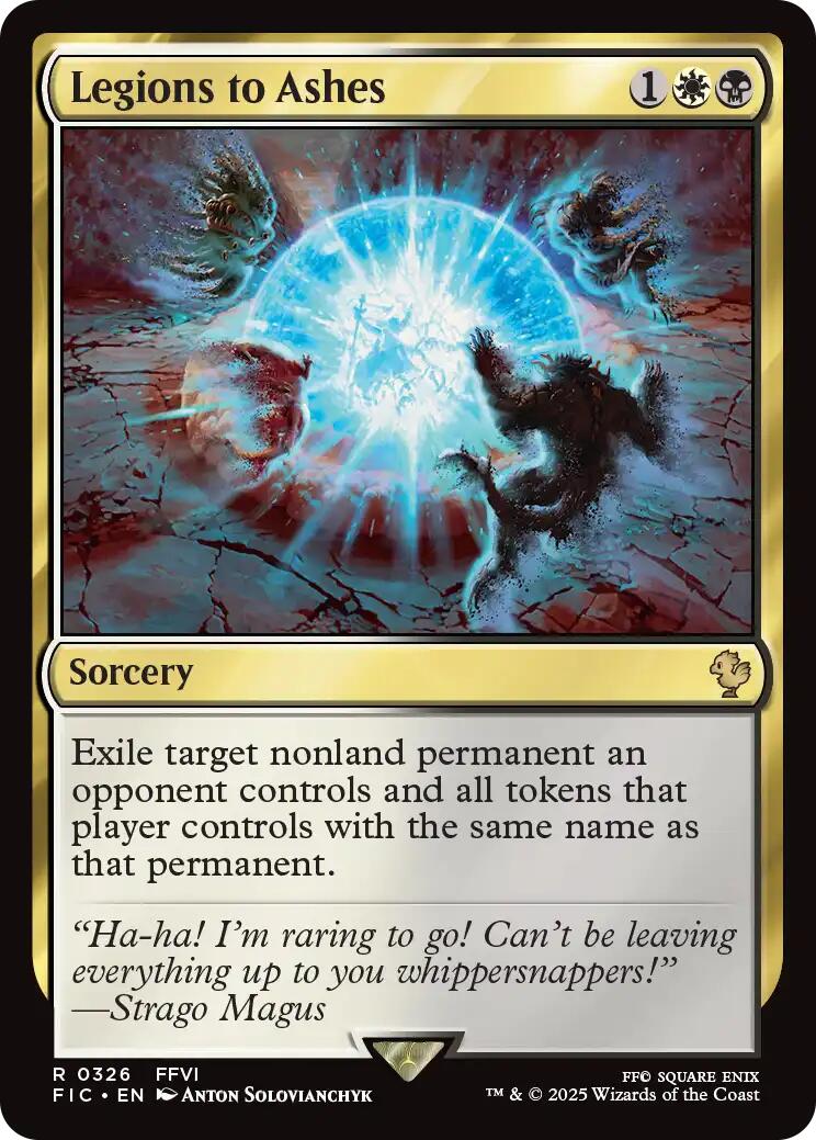 Legions to Ashes (Surge Foil) [FINAL FANTASY Commander] | Black Swamp Games