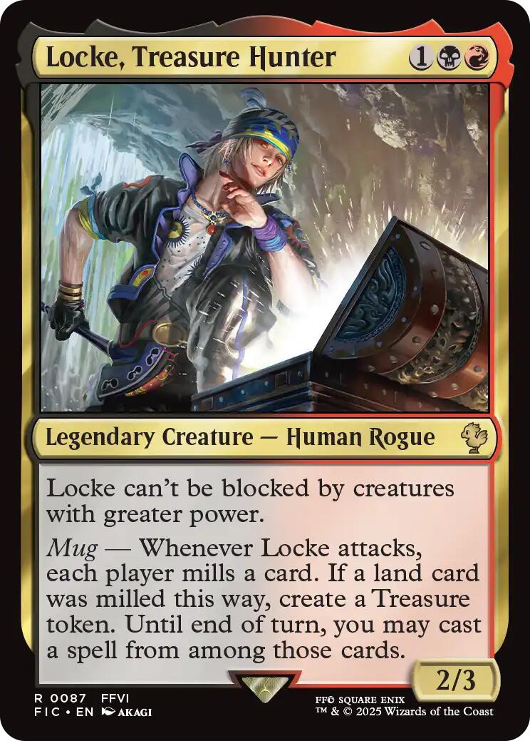 Locke, Treasure Hunter (Surge Foil) [FINAL FANTASY Commander] | Black Swamp Games