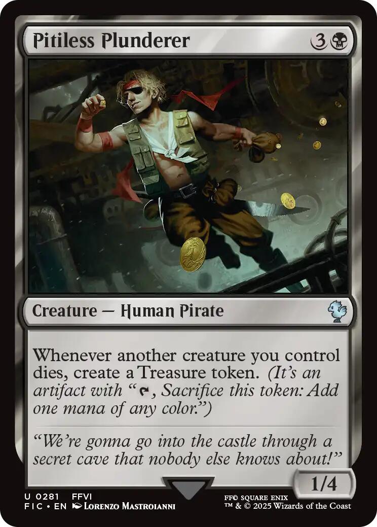 Pitiless Plunderer (Surge Foil) [FINAL FANTASY Commander] | Black Swamp Games