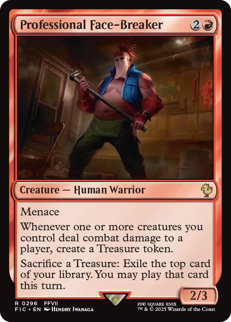 Professional Face-Breaker (Surge Foil) [FINAL FANTASY Commander] | Black Swamp Games