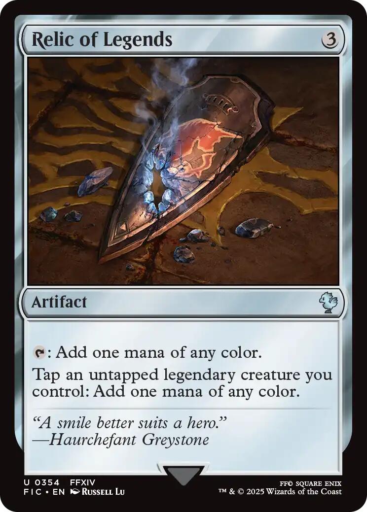 Relic of Legends (Surge Foil) [FINAL FANTASY Commander] | Black Swamp Games
