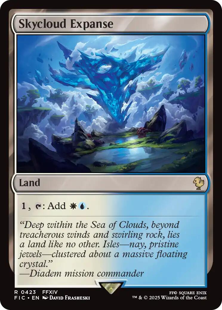 Skycloud Expanse (Surge Foil) [FINAL FANTASY Commander] | Black Swamp Games