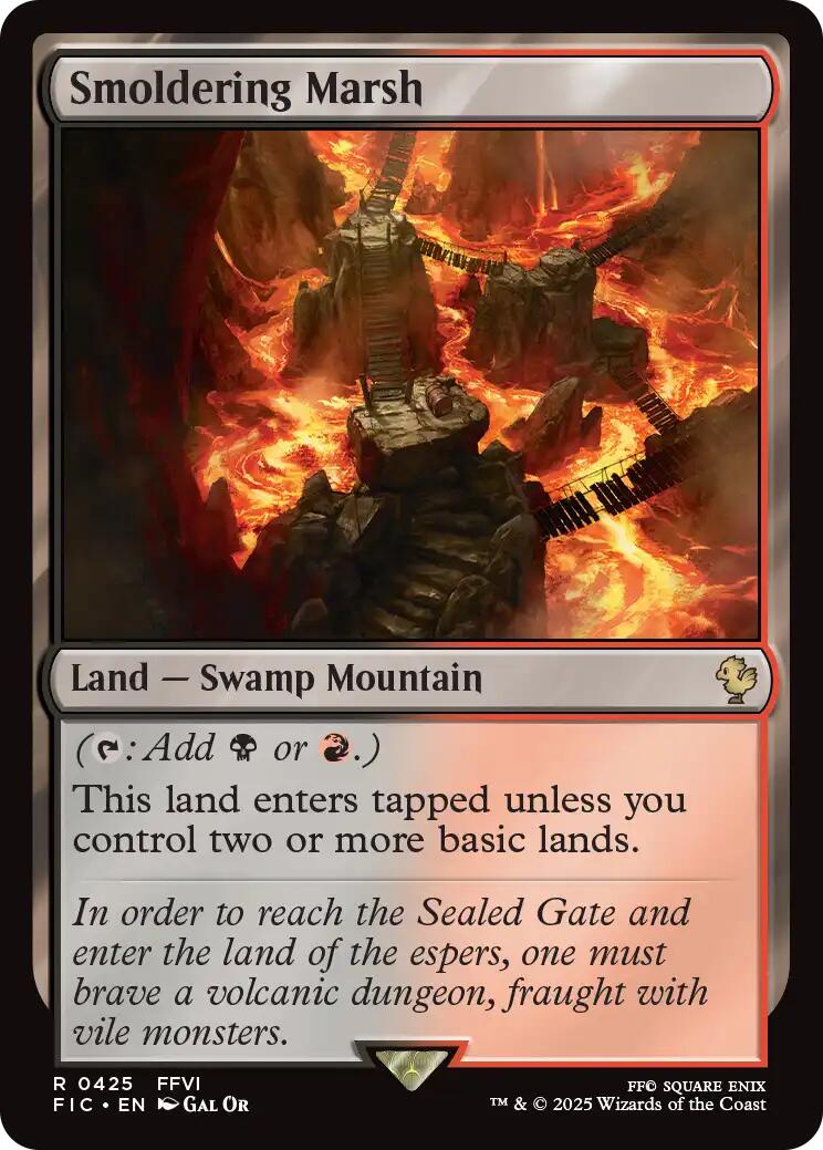 Smoldering Marsh (Surge Foil) [FINAL FANTASY Commander] | Black Swamp Games