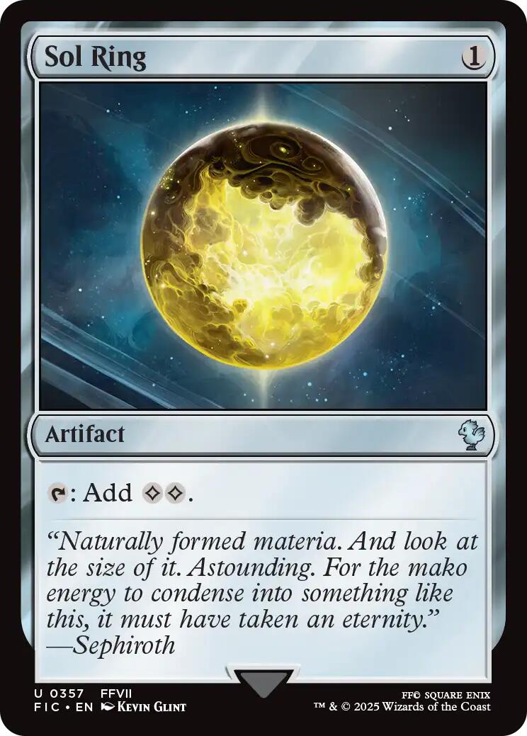 Sol Ring (0357) (Surge Foil) [FINAL FANTASY Commander] | Black Swamp Games