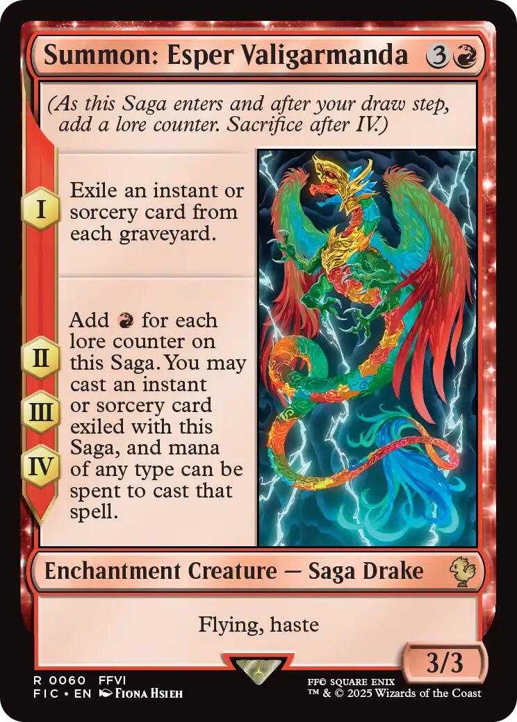 Summon: Esper Valigarmanda (Surge Foil) [FINAL FANTASY Commander] | Black Swamp Games