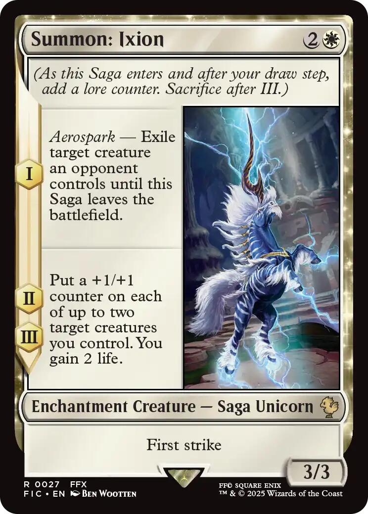 Summon: Ixion (Surge Foil) [FINAL FANTASY Commander] | Black Swamp Games