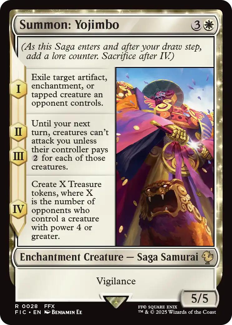 Summon: Yojimbo (Surge Foil) [FINAL FANTASY Commander] | Black Swamp Games