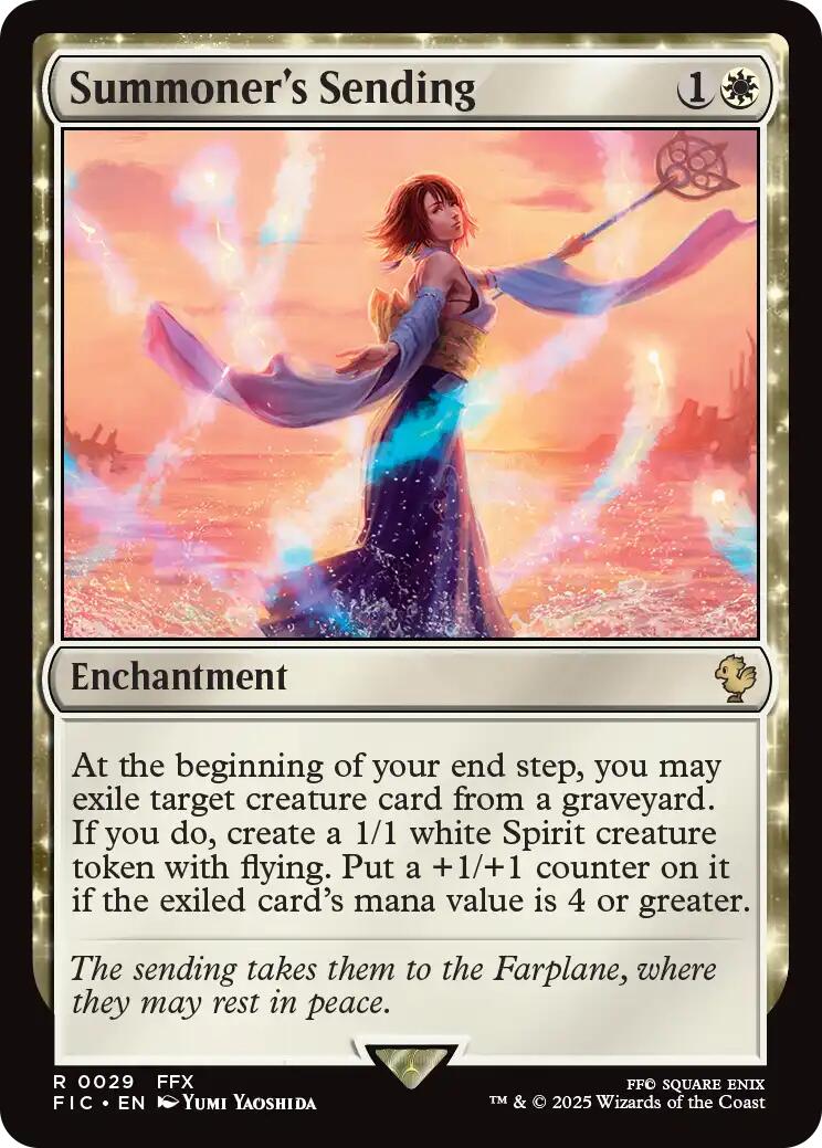 Summoner's Sending (Surge Foil) [FINAL FANTASY Commander] | Black Swamp Games