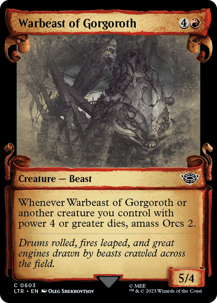 Warbeast of Gorgoroth [The Lord of the Rings: Tales of Middle-Earth Showcase Scrolls] | Black Swamp Games