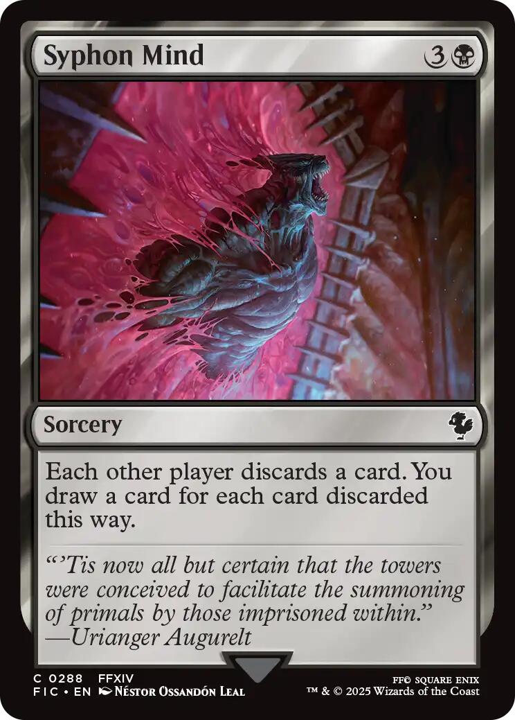 Syphon Mind (Surge Foil) [FINAL FANTASY Commander] | Black Swamp Games