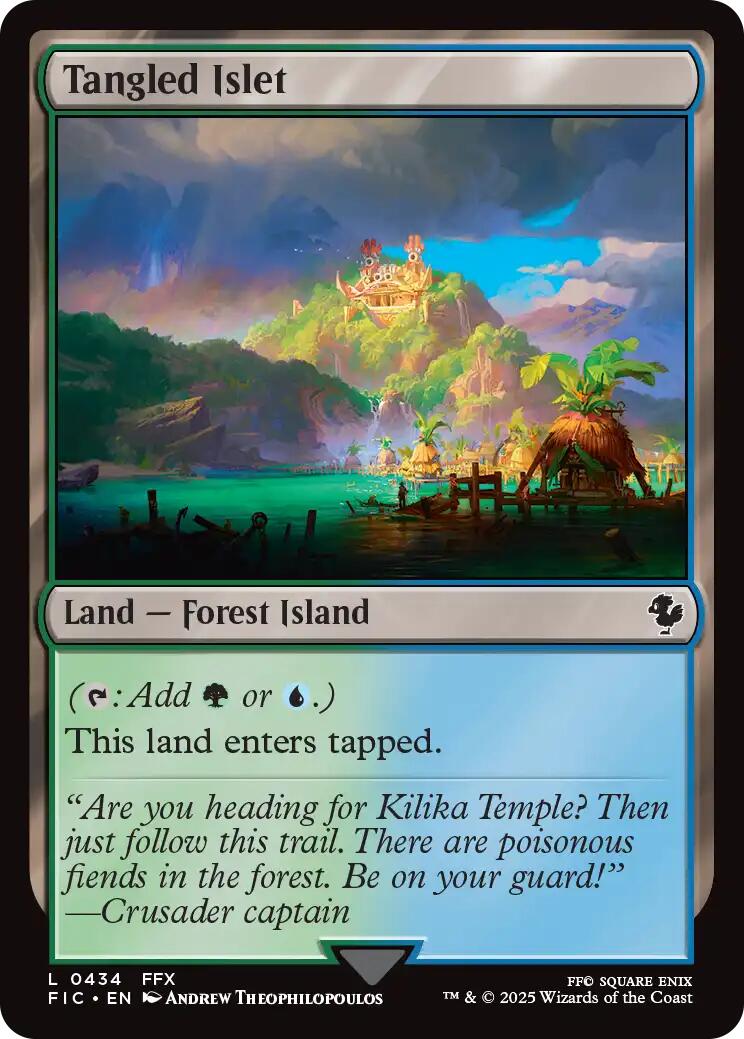 Tangled Islet (Surge Foil) [FINAL FANTASY Commander] | Black Swamp Games