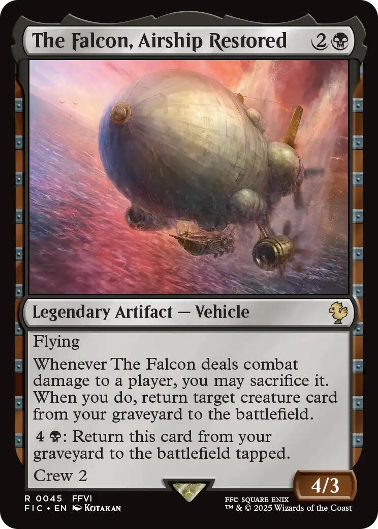 The Falcon, Airship Restored (Surge Foil) [FINAL FANTASY Commander] | Black Swamp Games