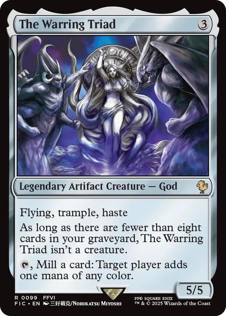 The Warring Triad (Surge Foil) [FINAL FANTASY Commander] | Black Swamp Games