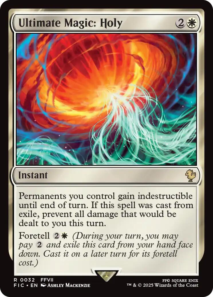 Ultimate Magic: Holy (Surge Foil) [FINAL FANTASY Commander] | Black Swamp Games