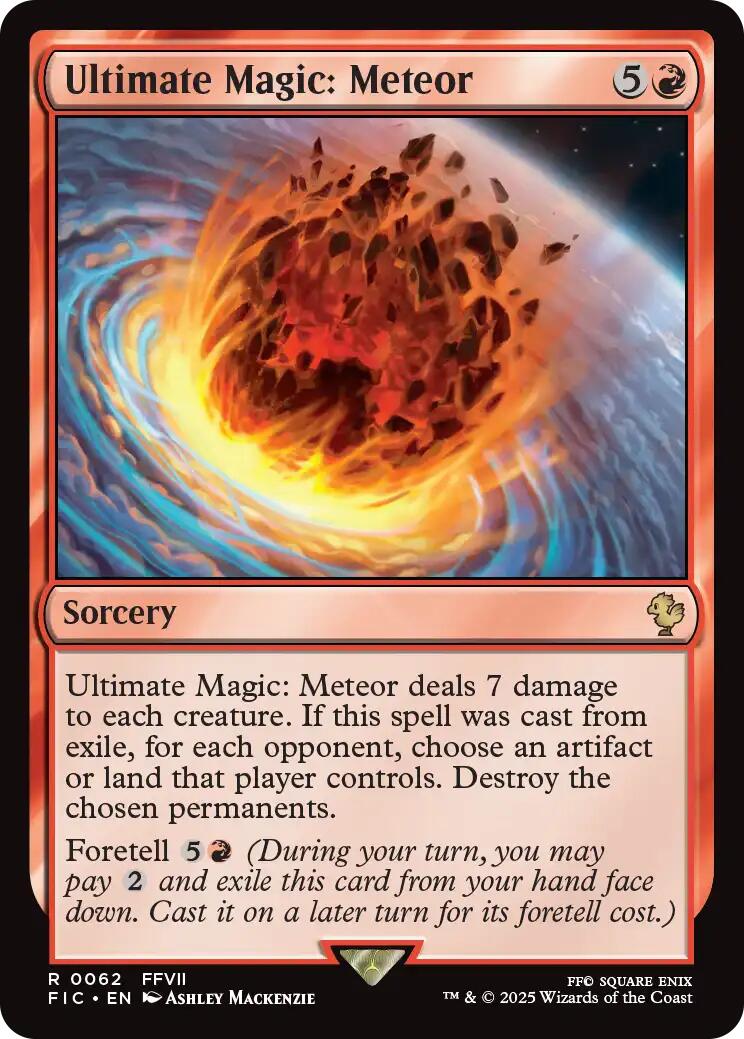 Ultimate Magic: Meteor (Surge Foil) [FINAL FANTASY Commander] | Black Swamp Games