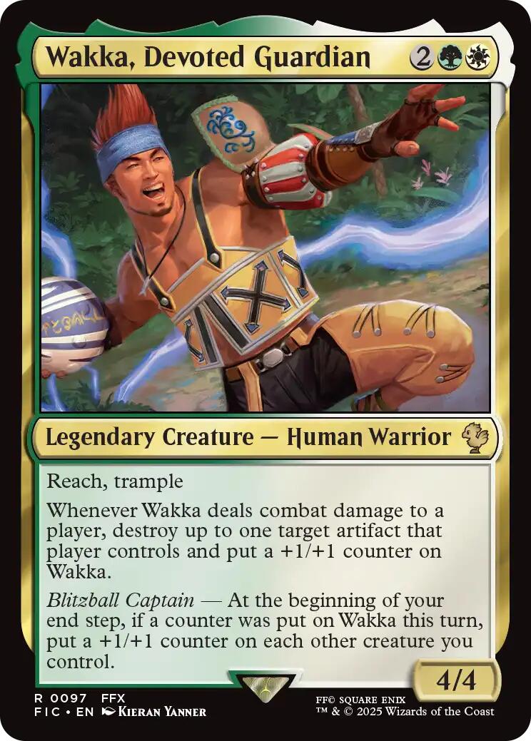 Wakka, Devoted Guardian (Surge Foil) [FINAL FANTASY Commander] | Black Swamp Games