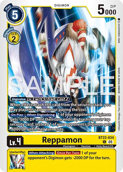 Reppamon [BT22-034] [Cyber Eden] | Black Swamp Games
