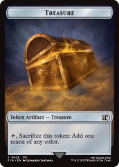 Clue // Treasure Double-Sided Token [FINAL FANTASY Commander Tokens] | Black Swamp Games