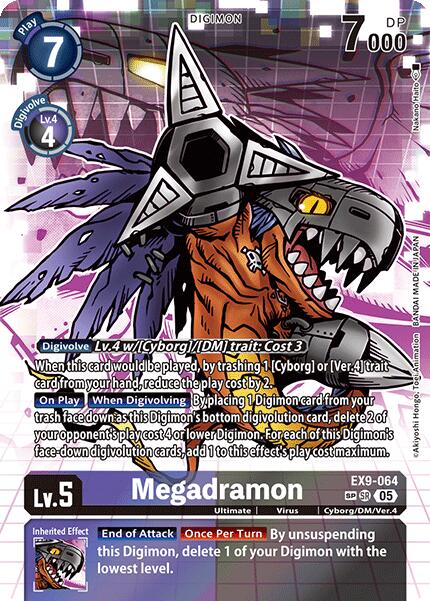 Megadramon [EX9-064] (SP) [Versus Monsters] | Black Swamp Games