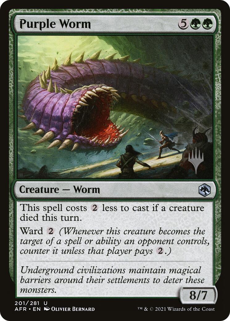 Purple Worm [Tarkir: Dragonstorm Promos] | Black Swamp Games