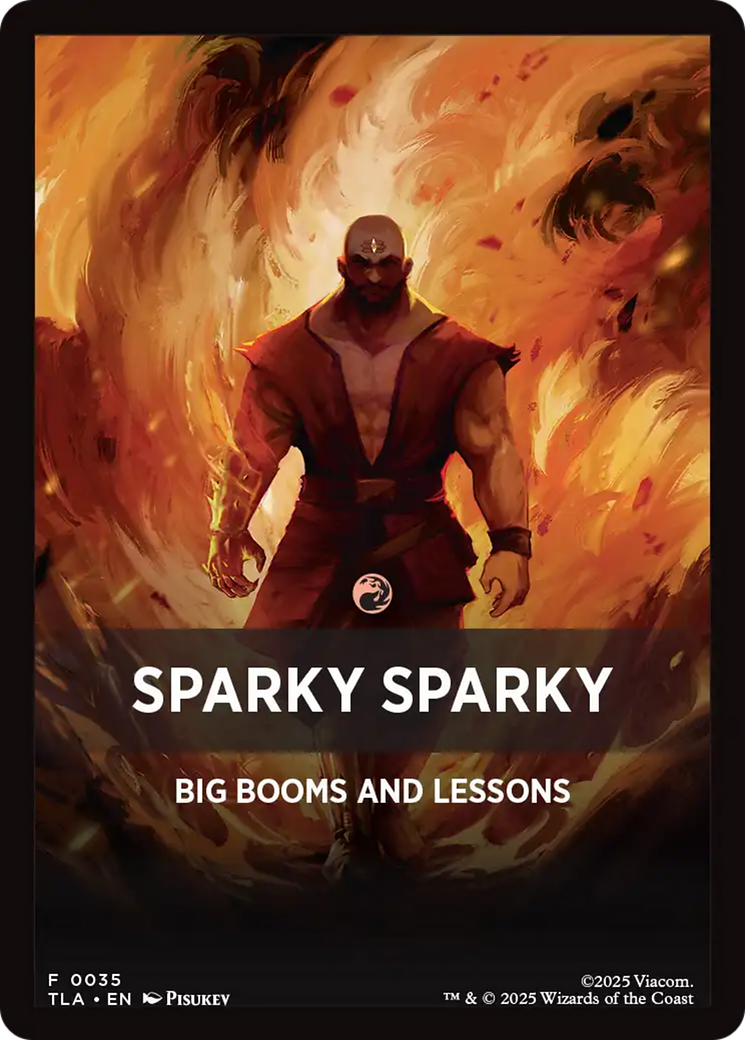 Sparky Sparky Theme Card [Avatar: The Last Airbender Tokens] | Black Swamp Games