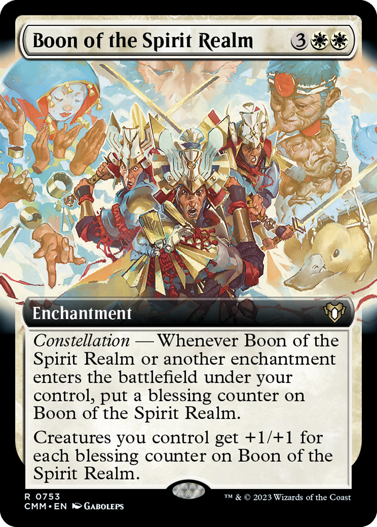 Boon of the Spirit Realm (Extended Art) [Commander Masters] | Black Swamp Games