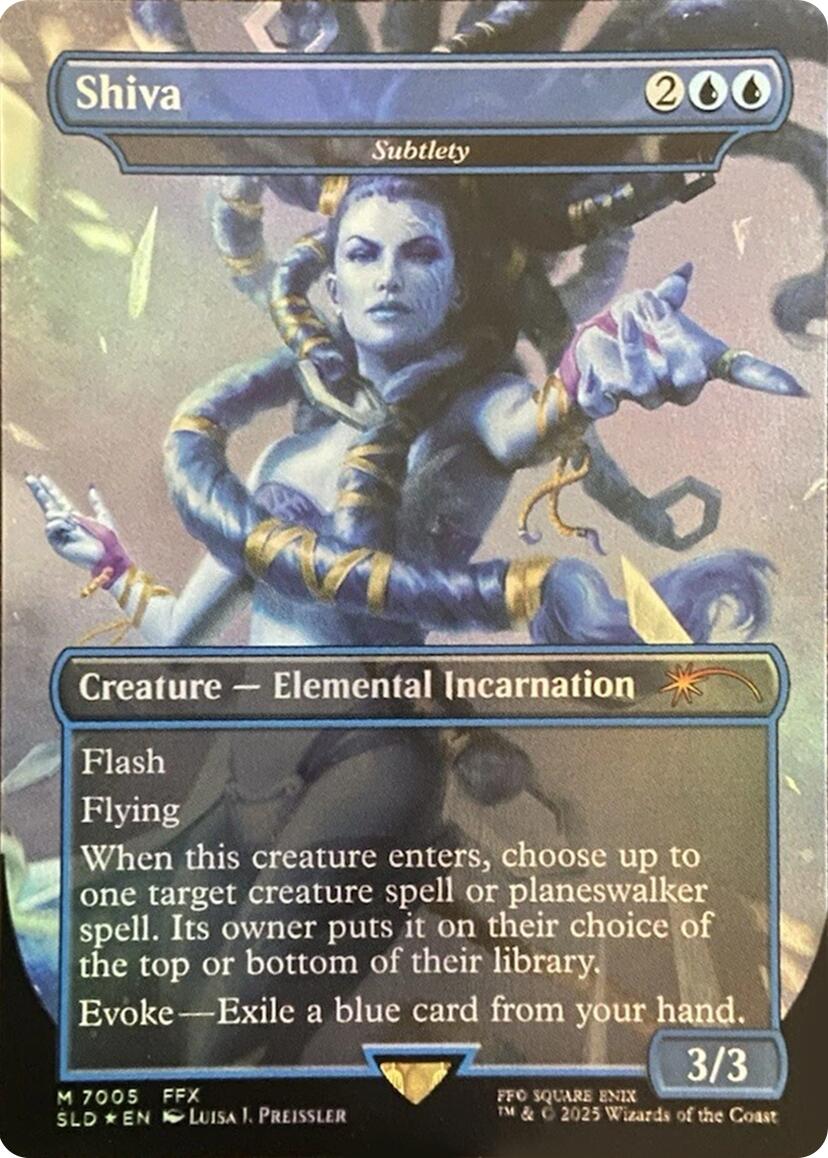 Shiva - Subtlety (Rainbow Foil) [Secret Lair Drop Series] | Black Swamp Games