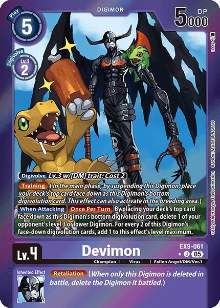 Devimon [EX9-061] (Limited Foil) [Versus Monsters] | Black Swamp Games