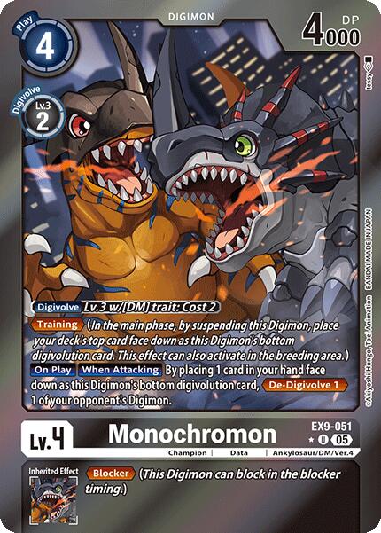 Monochromon [EX9-051] (Limited Foil) [Versus Monsters] | Black Swamp Games