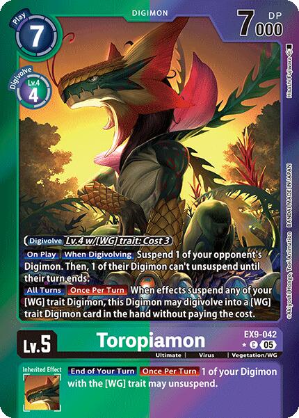 Toropiamon [EX9-042] (Limited Foil) [Versus Monsters] | Black Swamp Games