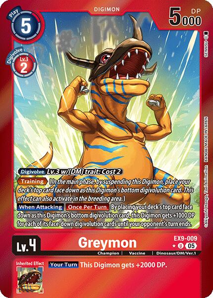 Greymon [EX9-009] (Limited Foil) [Versus Monsters] | Black Swamp Games