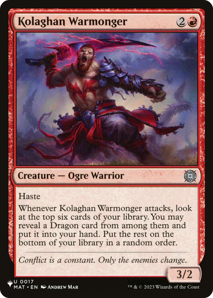 Kolaghan Warmonger [The List] | Black Swamp Games