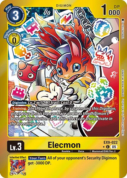 Elecmon [EX9-022] (Limited Foil) [Versus Monsters] | Black Swamp Games