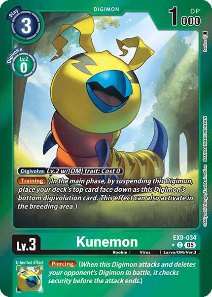 Kunemon [EX9-034] (Limited Foil) [Versus Monsters] | Black Swamp Games