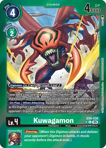 Kuwagamon [EX9-038] (Limited Foil) [Versus Monsters] | Black Swamp Games