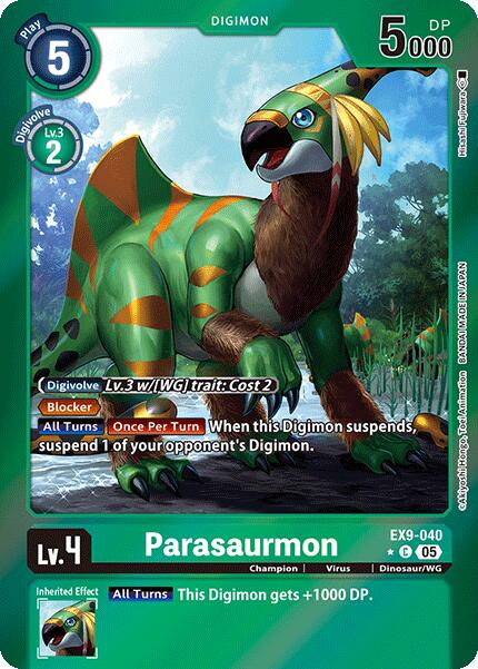 Parasaurmon [EX9-040] (Limited Foil) [Versus Monsters] | Black Swamp Games