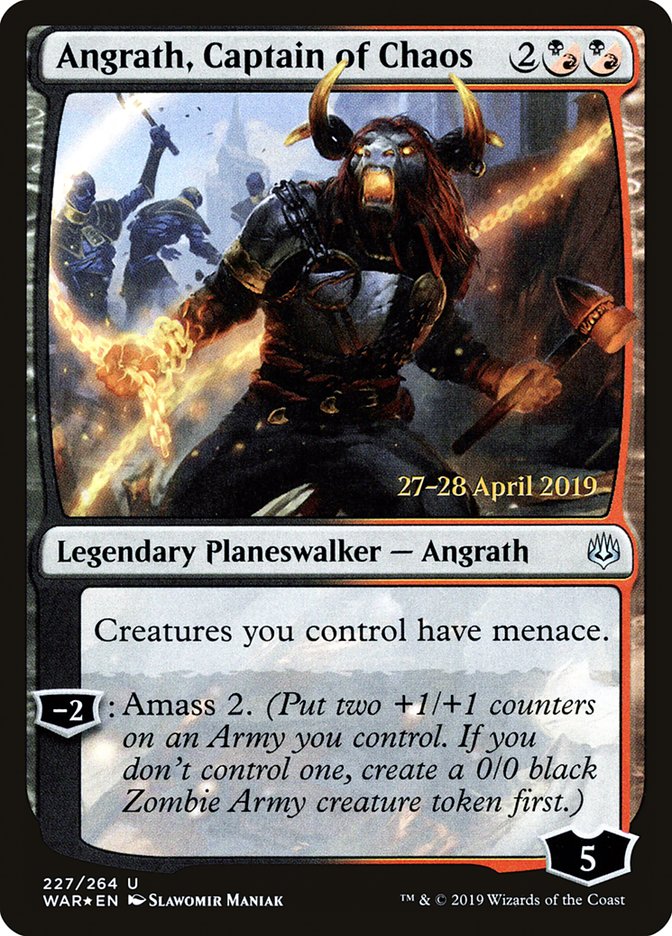 Angrath, Captain of Chaos [War of the Spark Prerelease Promos] | Black Swamp Games