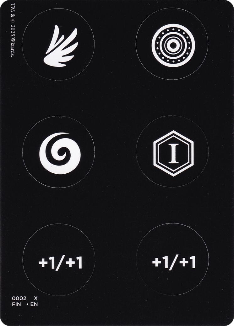 Punch Card Token (0001 // 0002) [FINAL FANTASY Tokens] | Black Swamp Games