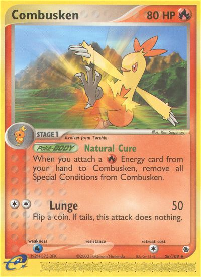 Combusken (28/109) [EX: Ruby & Sapphire] | Black Swamp Games