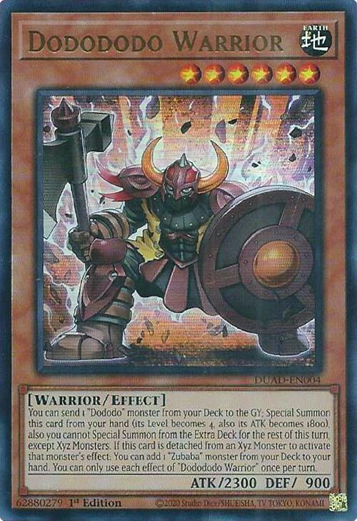 Dodododo Warrior [DUAD-EN004] Ultra Rare | Black Swamp Games