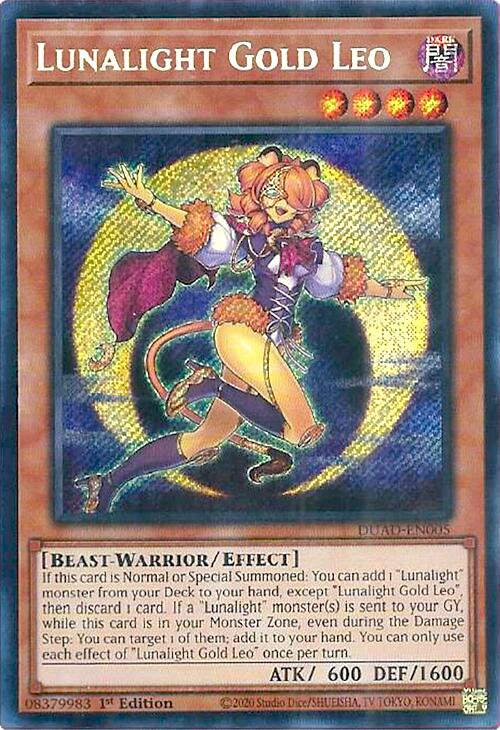 Lunalight Gold Leo [DUAD-EN005] Secret Rare | Black Swamp Games