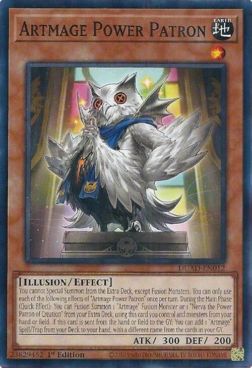 Artmage Power Patron [DUAD-EN012] Common | Black Swamp Games