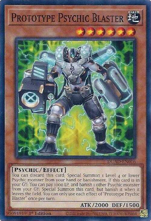 Prototype Psychic Blaster [DUAD-EN016] Common | Black Swamp Games