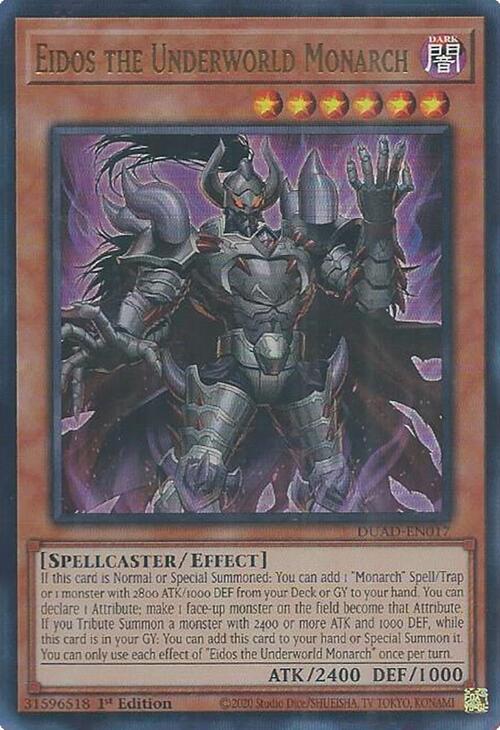 Eidos the Underworld Monarch [DUAD-EN017] Ultra Rare | Black Swamp Games