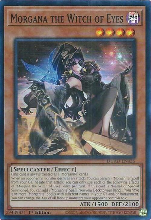 Morgana the Witch of Eyes [DUAD-EN026] Super Rare | Black Swamp Games