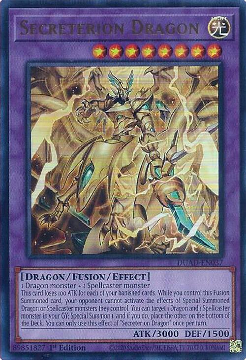 Secreterion Dragon [DUAD-EN037] Ultra Rare | Black Swamp Games
